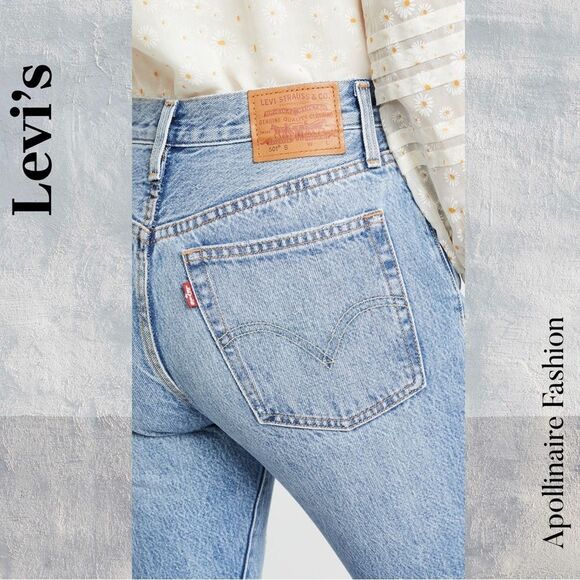 Levi's 501 Buttonfly High Rise Women's Light Blue Jeans Size 30 NWT - Picture 6 of 10